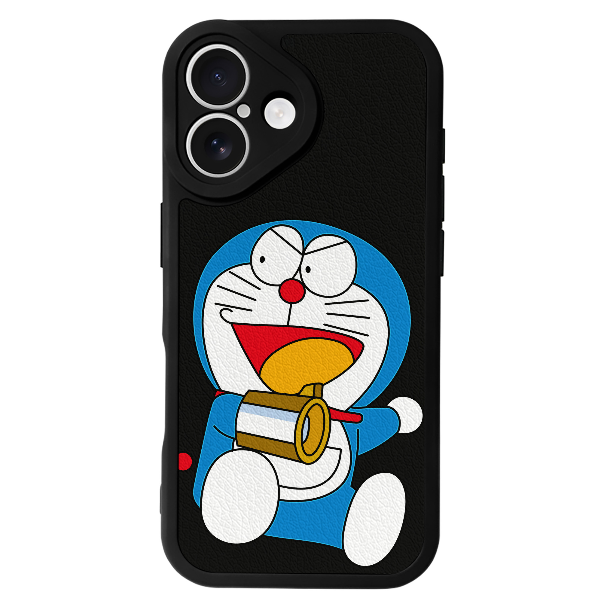 （画像用） ドラえもん Doraemon 【iPhone 16シリーズ対応】シリコンスマホケース（レザー調） 材質：シリコン